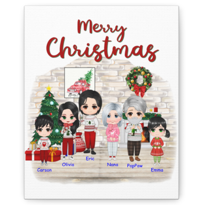 Chibi Christmas Family