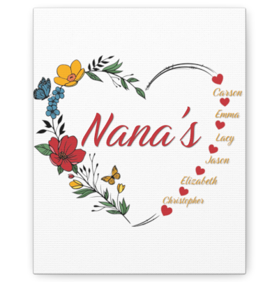 Personalized Heart for loved ones.