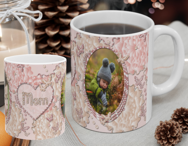 Mom Mug with 2 photos