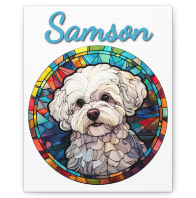 Stained Glass Dog Portraits