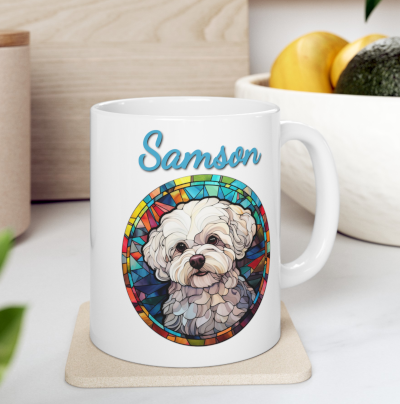 Stained Glass Dog Portraits
