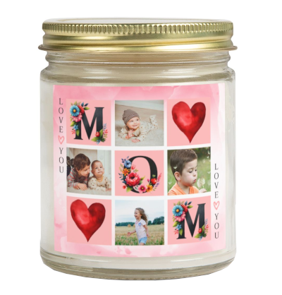 Love You Mom Candle