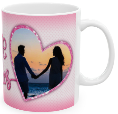 Love Strikes Custom Photo Hearts